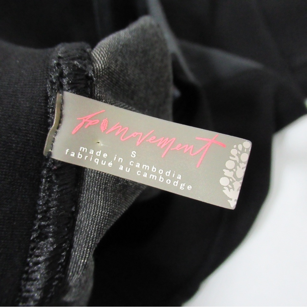 Free People Movement Black Next Level Zip-Cuff Ponte Leggings Size Small - Picture 8 of 17